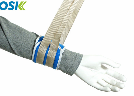 Mavi Hasta Emniyet Kemeri Askıları, Eller / Ayaklar Yumuşak Bacak Koruyucu Velcro Tasarım