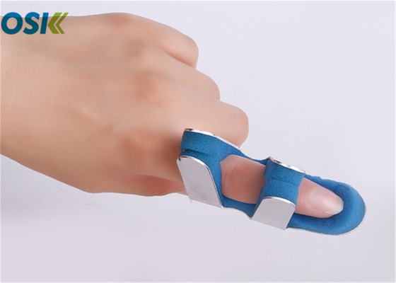 Mavi çıkık parmak ateli, yara pansuman tipi ortopedik parmak ateli
